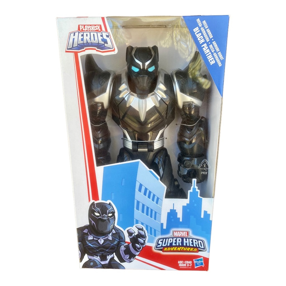 Black Panther Mech Armor Marvel Playskool Super Hero Adventures Figure 2017 RARE
